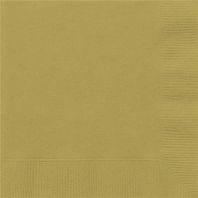 Beverage Napkins Gold 20PK