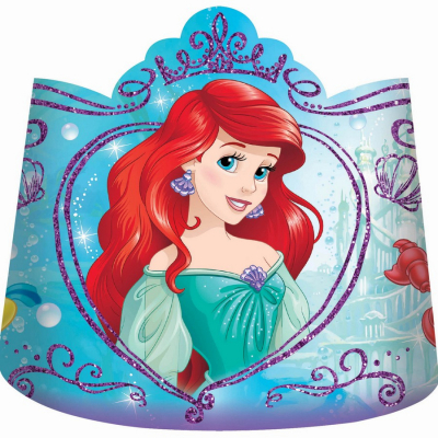 The Little Mermaid Ariel Dream Big Paper Tiaras 8PK