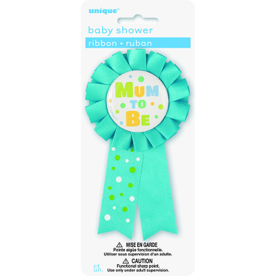 Mum To Be Award Ribbon - Blue