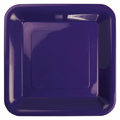 Five Star Square Banquet Plate 26cm Purple 20PK