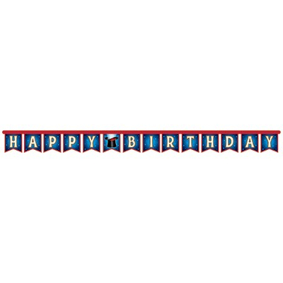 Magic Party Happy Birthday Jointed Banner