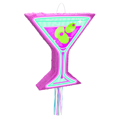 Pinata Martini Glass Pull String