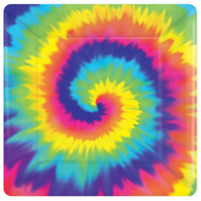 Feeling Groovy 26cm Square Plates 8PK