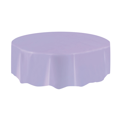 Round Plastic Tablecover Lavender