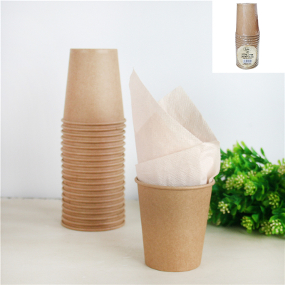 Kraft Paper Cups 200ml 20PK