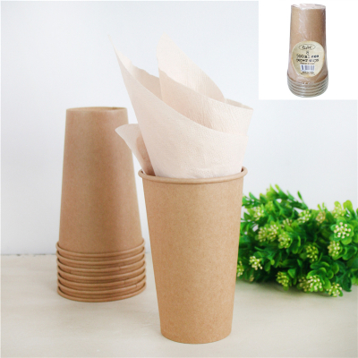 Kraft Paper Cups 500ml 8PK