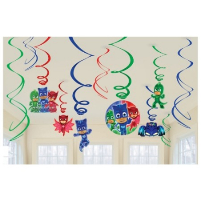 PJ Masks Swirl Decoration Value Pack 12PK