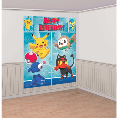 Pokemon Core Scene Setter Wall Decortaion Kit 5PK