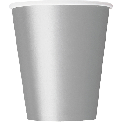 Paper Cups - Silver 8PK