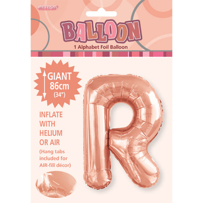 86cm 34 Inch Gaint Alphabet Letter Foil Balloon Rose Gold R