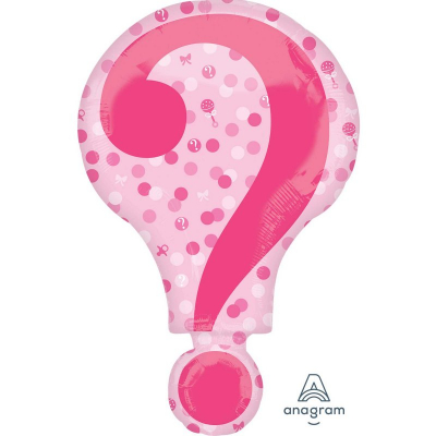 SuperShape Gender Reveal Question Mark Foil Balloon