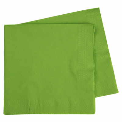 Five Star Dinner Napkin 40cm Lime Green 40PK