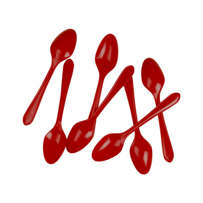 Five Star Dessert Spoon Apple Red 20PK