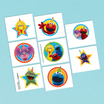 Sesame Street Tattoo Favors 8PK