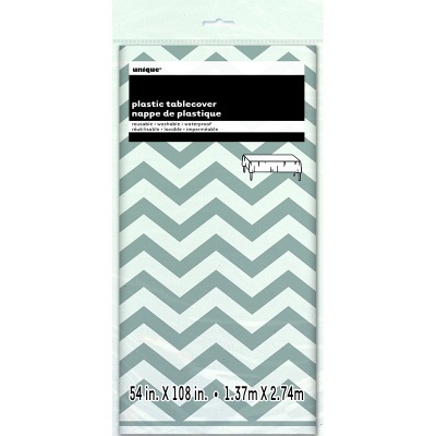 Chevron Tablecover Silver