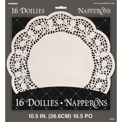 27cm White Doilies 16PK