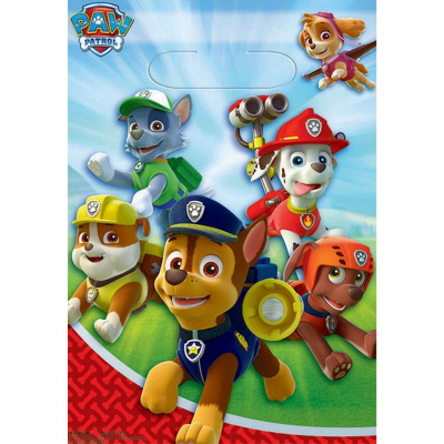 Paw Patrol Folded Loot Bags 8PK