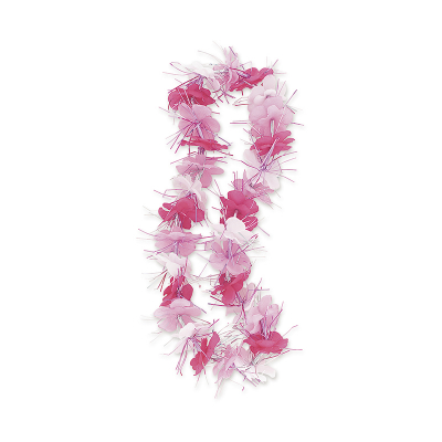 Luau Dazzle Lei Pink White