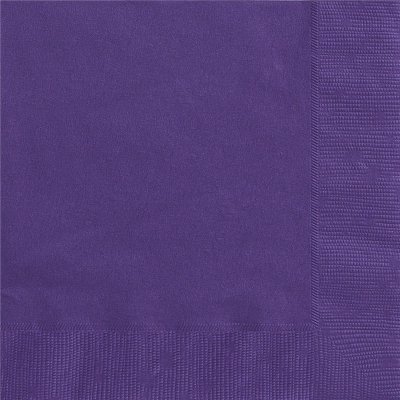 Beverage Napkin Deep Purple 20PK