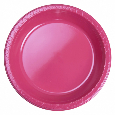 Five Star Round Banquet Plate 26cm Magenta 20PK