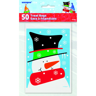 Snowman Buddies Treat Bags 50PK