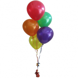 Plain Colour Helium Balloon Bouquest