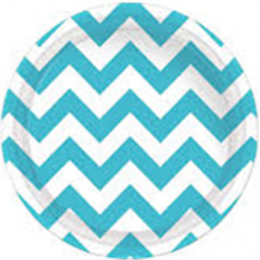 Chevron Caribbean Teal